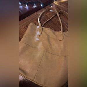 Joy Joy Tan Tote Bag